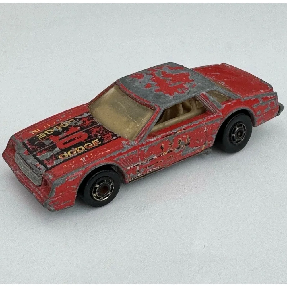 Vintage 1980 Hot Wheels Mirada Stocker Red Dodge #10 Diecast Car Hong Kong